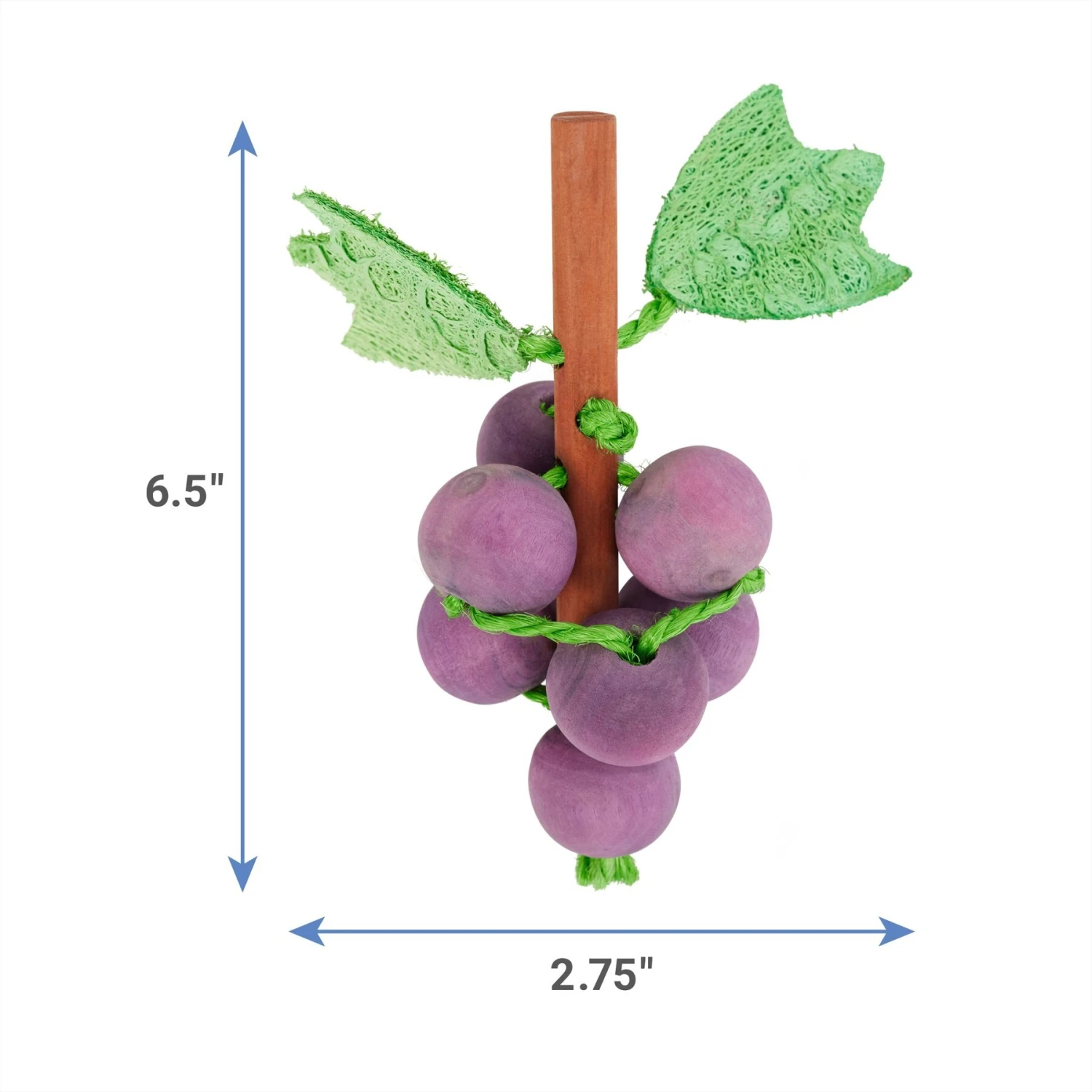 Frisco Wooden Grape Vine Small Pet Chew Toy 2 Frisco Wooden Grape Vine Small Pet Chew Toy - Image 2
