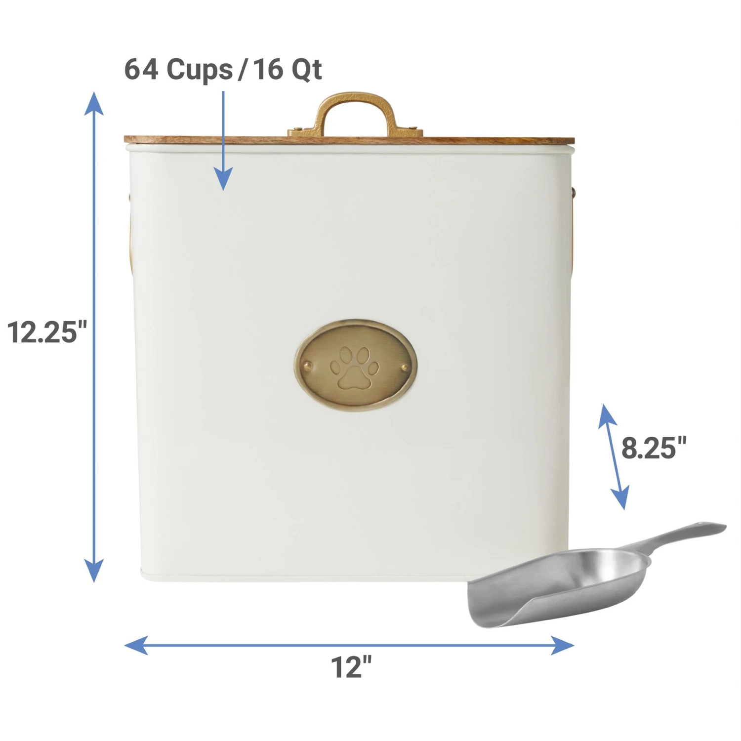 Frisco Premium Airtight Dog & Cat Food Storage Canister With Scoop 2 Frisco Premium Airtight Dog & Cat Food Storage Canister With Scoop - Image 2