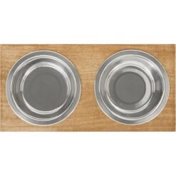 Frisco Premium Wood Elevated Stainless Steel Double Diner Dog & Cat Bowl 7 Frisco Premium Wood Elevated Stainless Steel Double Diner Dog & Cat Bowl -Frisco Sales Store 331490 PT4. AC SS1800 V1657656892