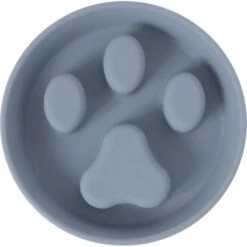Frisco Silicone Stainless Paw Steel Slow Feeder Dog & Cat Bowl -Frisco Sales Store 331528 PT4. AC SS1800 V1657656874