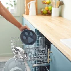 Frisco Silicone Stainless Paw Steel Slow Feeder Dog & Cat Bowl -Frisco Sales Store 331528 PT6. AC SS1800 V1657656874