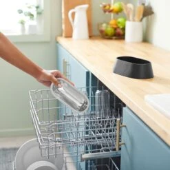 Frisco Long Eared Breed Stainless Steel Dog Bowl, Black, 2 Cup -Frisco Sales Store 331530 PT6. AC SS1800 V1657656874