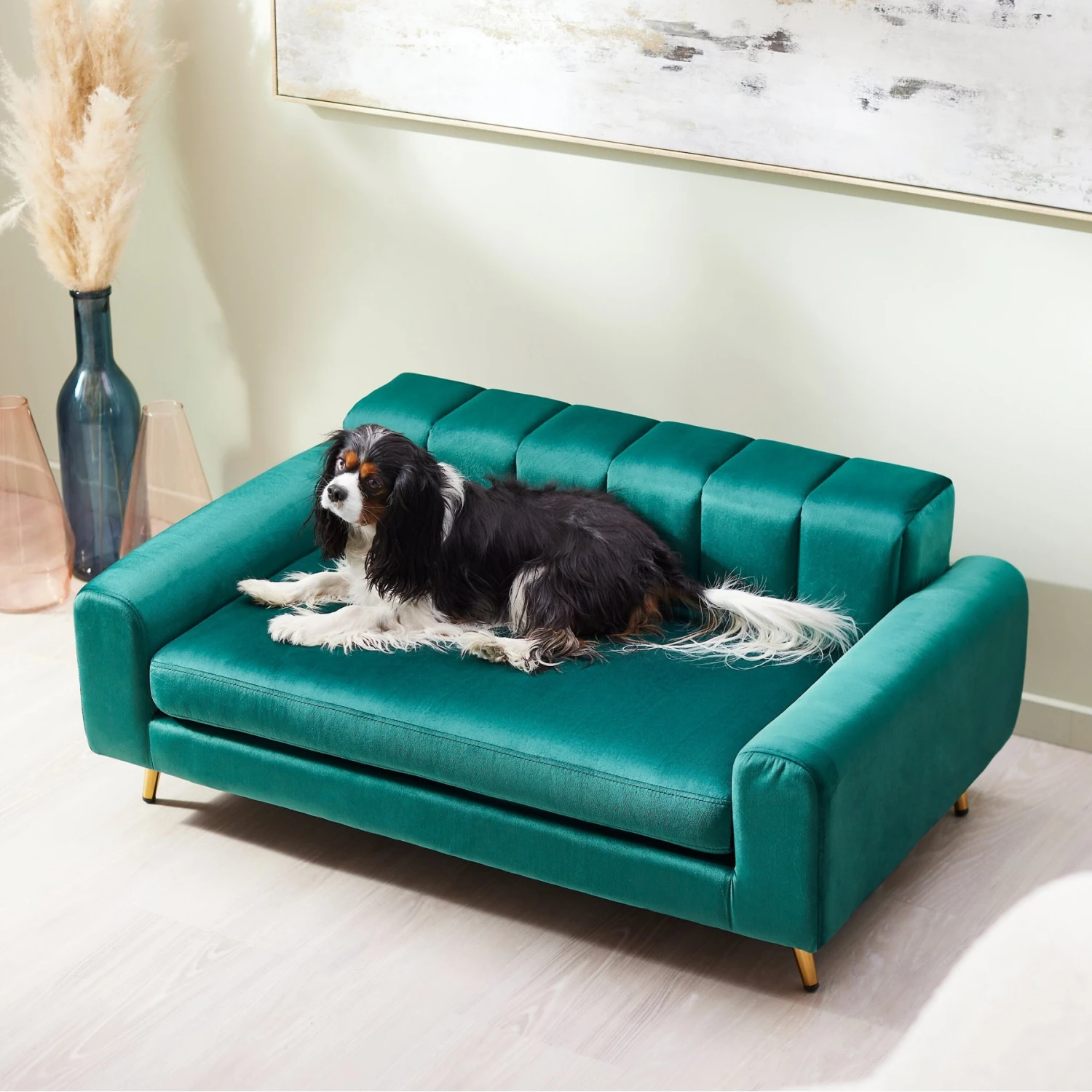 Frisco Elevated Art Deco Dog & Cat Sofa Bed With Removable Cover 1 Frisco Elevated Art Deco Dog & Cat Sofa Bed With Removable Cover