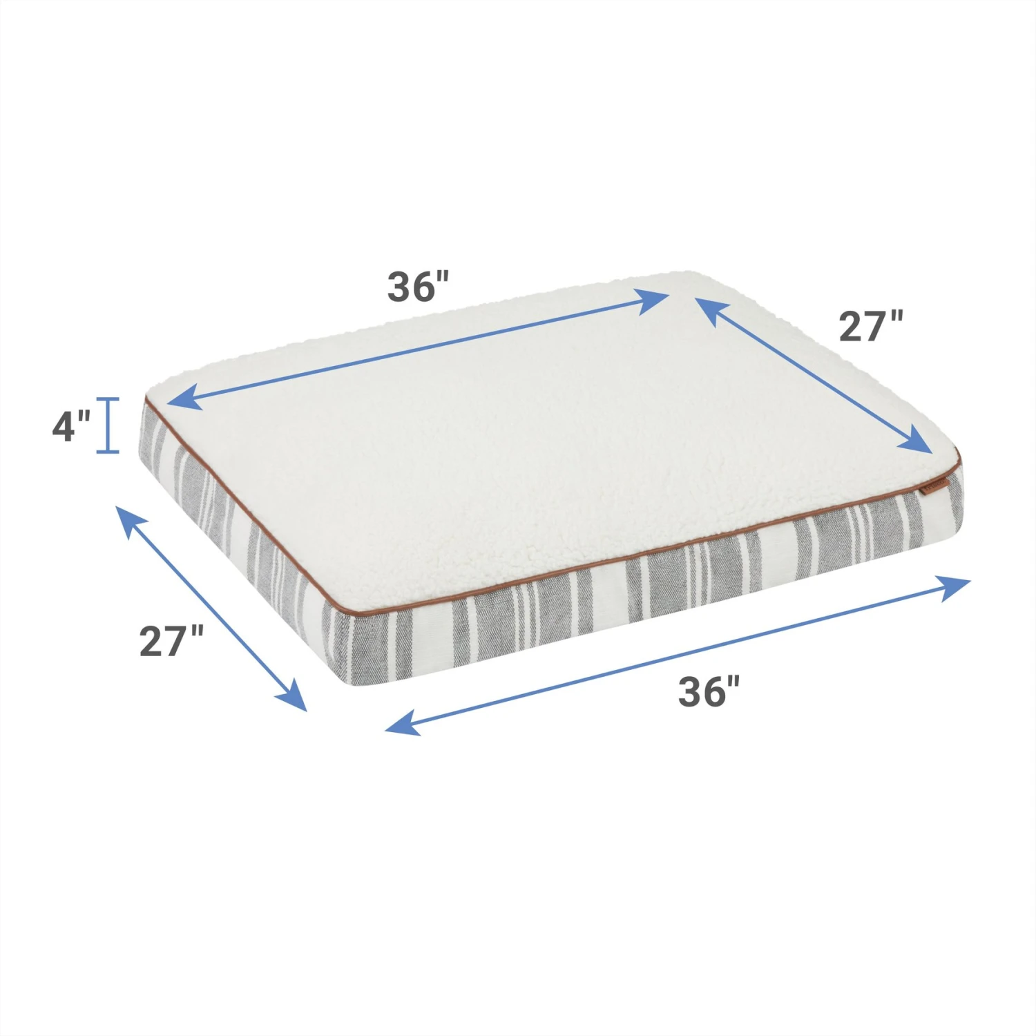 Frisco Farmhouse Rectangular Gusset Dog Bed W/ Removable Cover 2 Frisco Farmhouse Rectangular Gusset Dog Bed W/ Removable Cover - Image 2