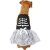 Frisco Silver Metallic Skull Dog & Cat Dress
