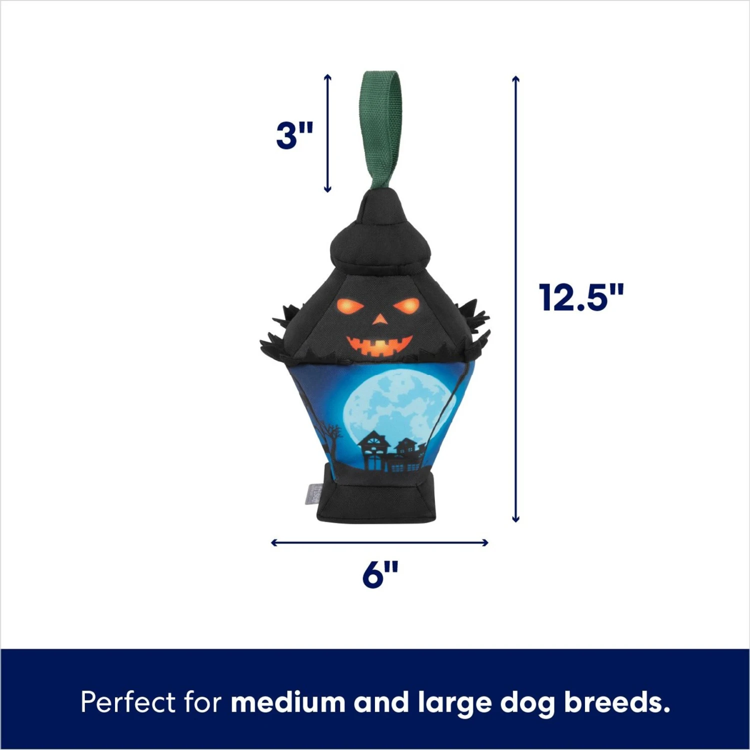 Frisco Halloween Lantern Ballistic Nylon Plush Squeaky Dog Toy 2 Frisco Halloween Lantern Ballistic Nylon Plush Squeaky Dog Toy - Image 2