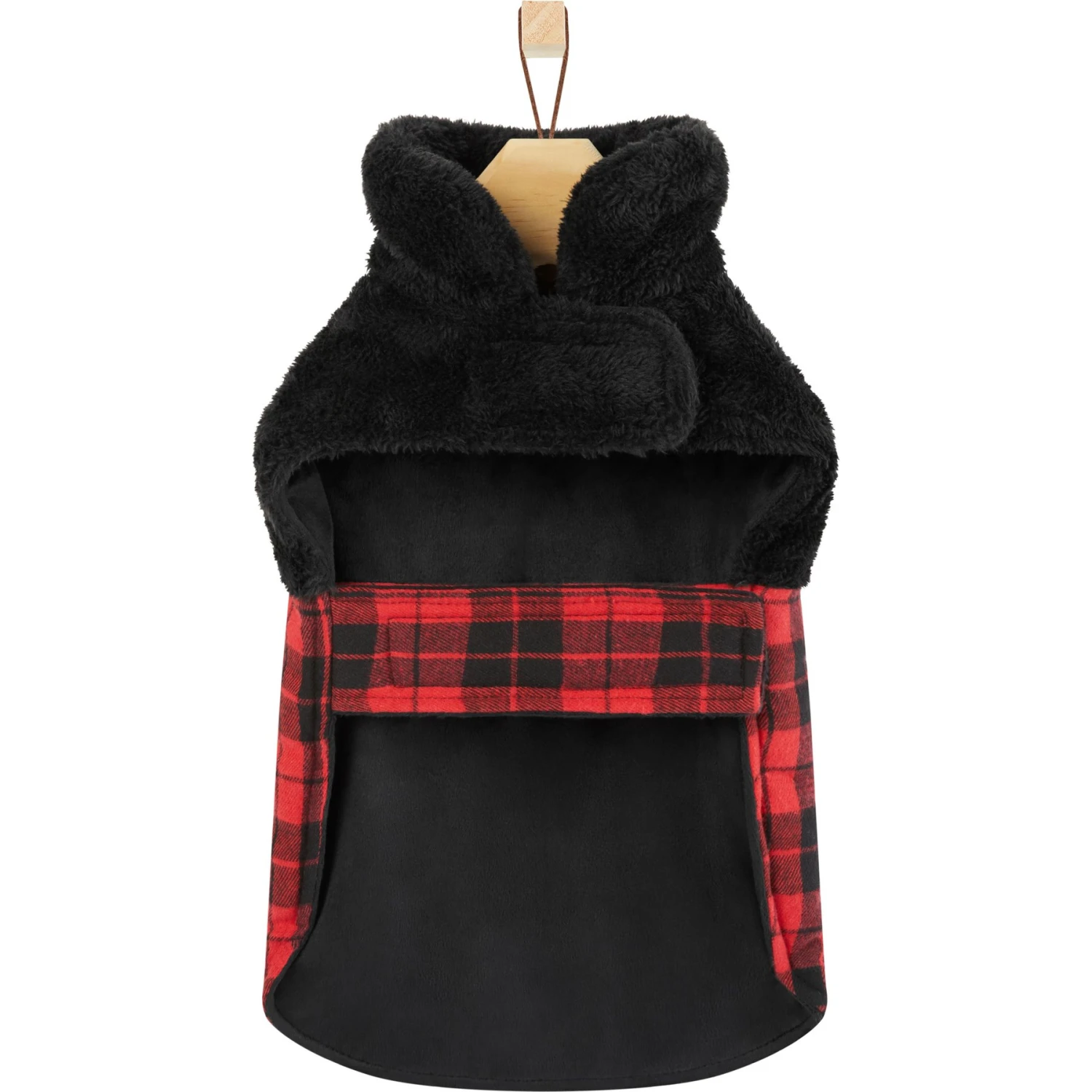 Frisco Mediumweight Plaid Faux Fur Dog & Cat Jacket 5 Frisco Mediumweight Plaid Faux Fur Dog & Cat Jacket - Image 5