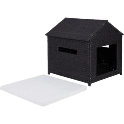 Frisco Outdoor Wicker Dog House & Bed 7 Frisco Outdoor Wicker Dog House & Bed -Frisco Sales Store 356073 PT2. AC SS1800 V1651003001