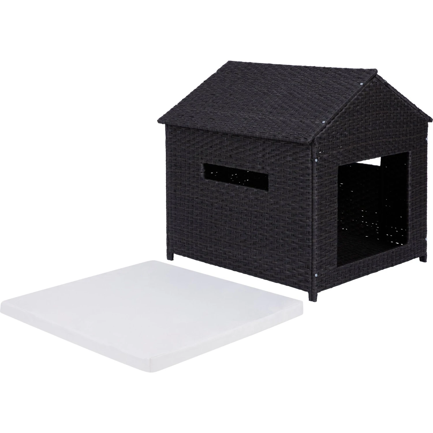 Frisco Outdoor Wicker Dog House & Bed 3 Frisco Outdoor Wicker Dog House & Bed - Image 3