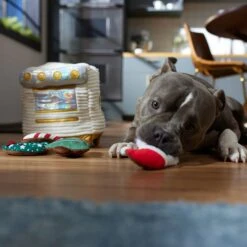 Frisco Holiday Mrs. Claus's Baking Hide & Seek Puzzle Plush Squeaky Dog Toy -Frisco Sales Store 360977 PT3. AC SS1800 V1661874063