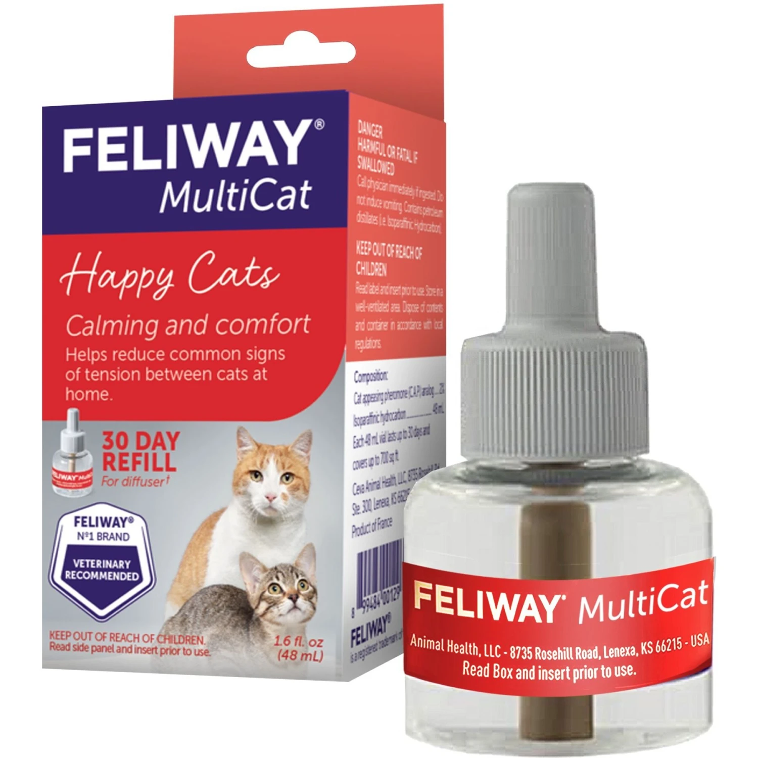 Feliway MultiCat Calming Diffuser Refill For Cats, 30 Day & Frisco Multi-Cat Unscented Clumping Clay Cat Litter 2 Feliway MultiCat Calming Diffuser Refill For Cats, 30 Day & Frisco Multi-Cat Unscented Clumping Clay Cat Litter - Image 2