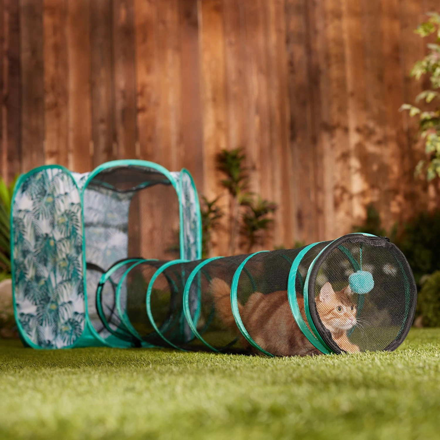 Frisco Mesh Outdoor Extra Tall Pop-up Cat Playpen & Tunnel 7 Frisco Mesh Outdoor Extra Tall Pop-up Cat Playpen & Tunnel - Image 7