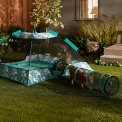 Frisco Mesh Outdoor Pop-up Cat Playpen Tent & Tunnel 14 Frisco Mesh Outdoor Pop-up Cat Playpen Tent & Tunnel -Frisco Sales Store 371209 PT6. AC SS1800 V1663094504