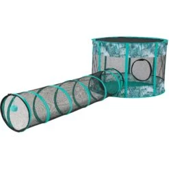 Frisco Mesh Outdoor Extra Wide Pop-up Cat Playpen & Tunnel