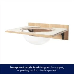 Frisco Acrylic Bowl Wall Mounted Cat Wall Shelf -Frisco Sales Store 373439 PT4. AC SS1800 V1675457669