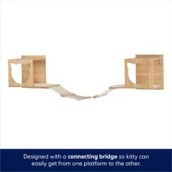 Frisco Cat Silhouette With Bridge Wall Mounted Cat Wall Shelves -Frisco Sales Store 373441 PT4. AC SS1800 V1675457668
