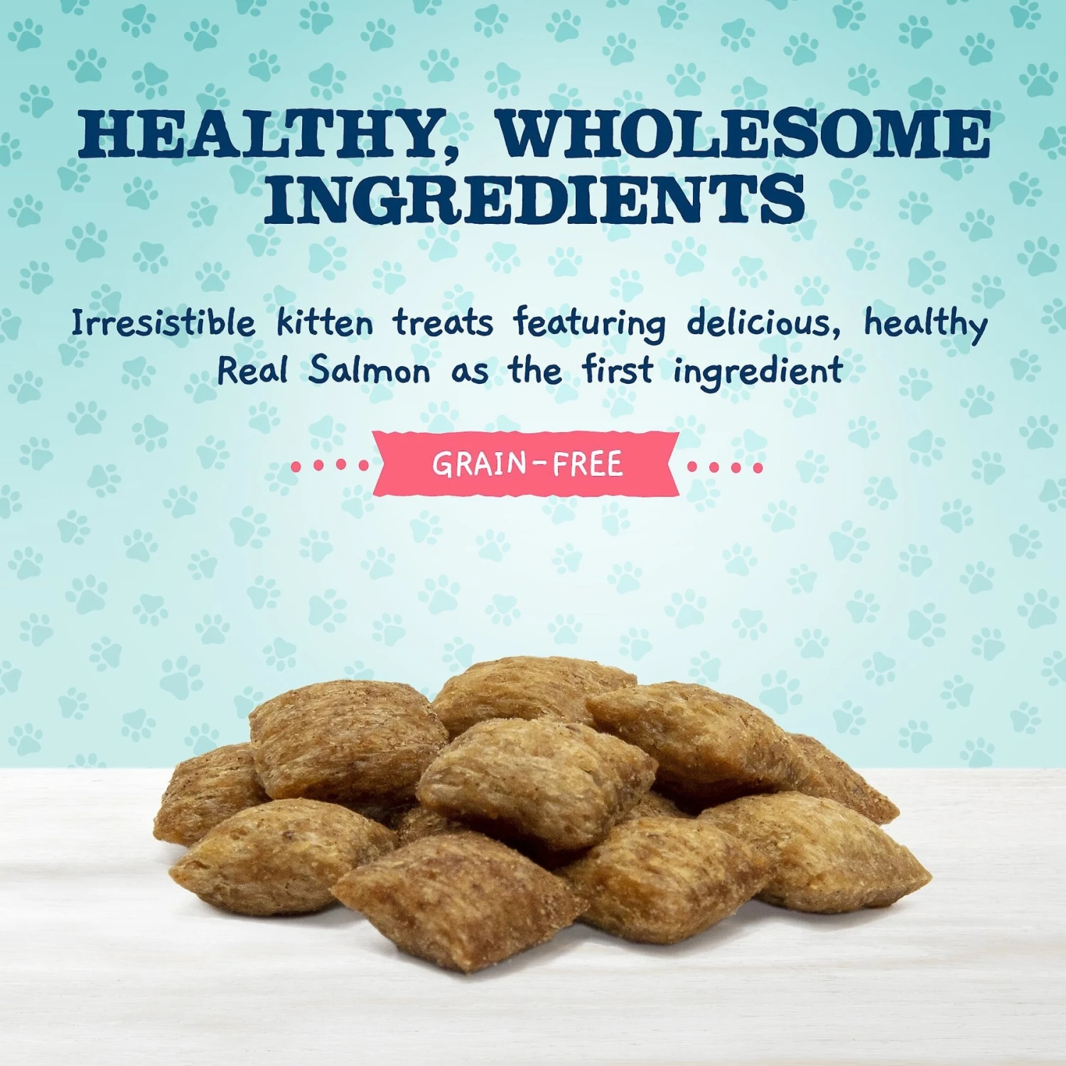 Blue Buffalo Baby Blue Savory Salmon Kitten Treats, 2-oz Bag & Frisco Bird With Feathers Teaser Wand Cat Toy With Catnip 4 Blue Buffalo Baby Blue Savory Salmon Kitten Treats, 2-oz Bag & Frisco Bird With Feathers Teaser Wand Cat Toy With Catnip - Image 4