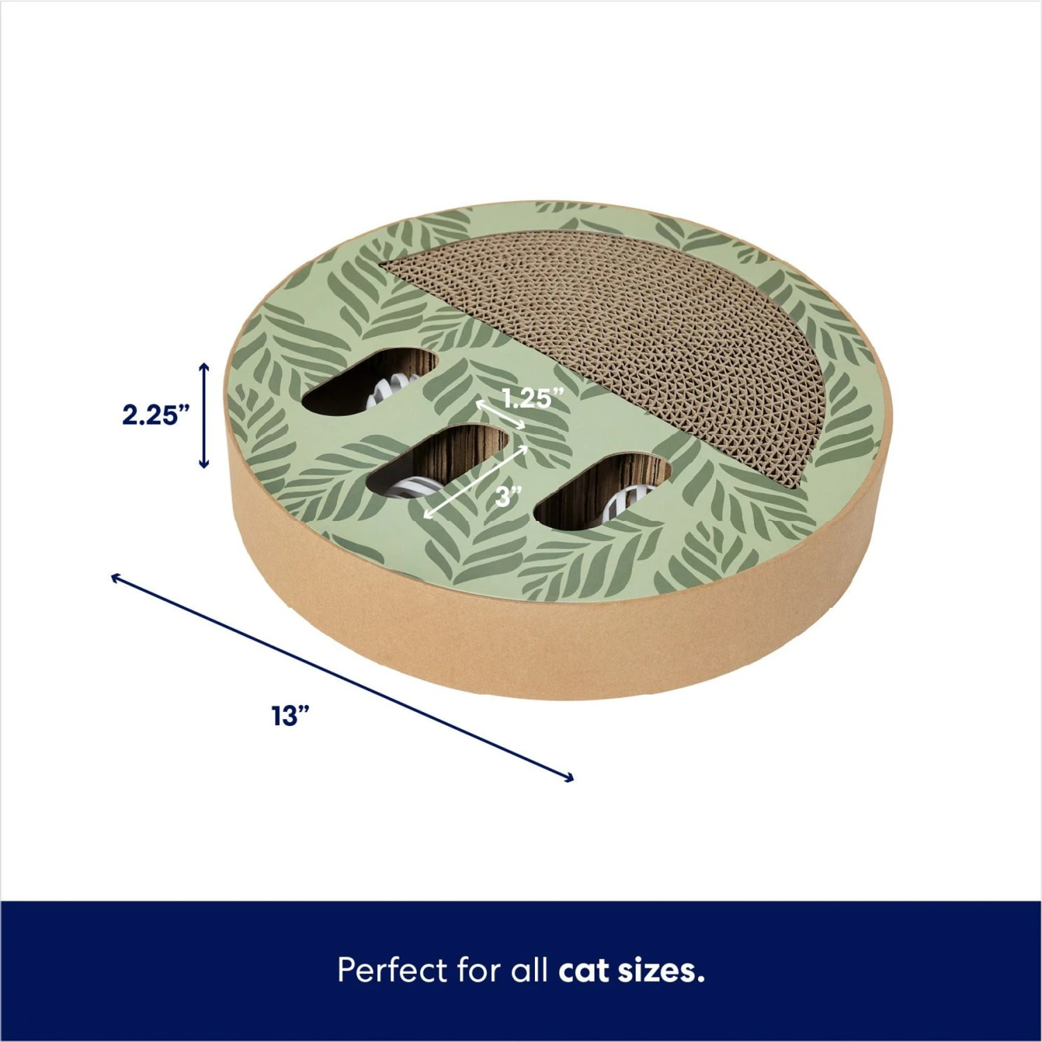 Frisco Interactive Maze & Scratch Cardboard Cat Toy Box With Catnip, Palms 2 Frisco Interactive Maze & Scratch Cardboard Cat Toy Box With Catnip, Palms - Image 2