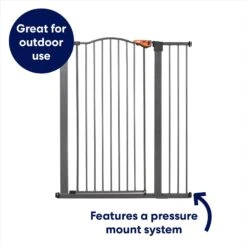 Frisco Outdoor Steel Arch Extra Tall Auto-Close Dog Gate -Frisco Sales Store 507102 PT2. AC SS1800 V1669212041