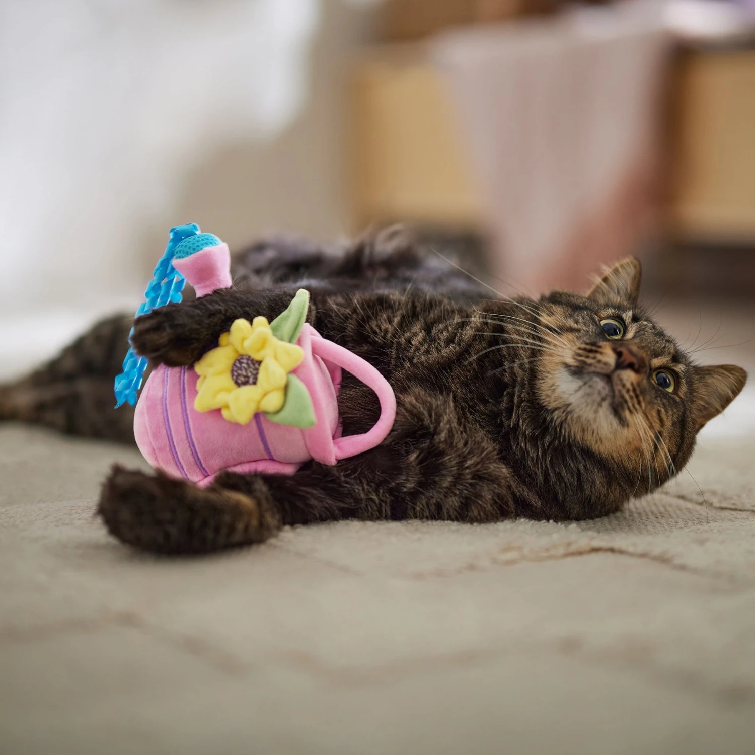 Frisco Spring Watering Can Plush Cat Toy With Catnip 3 Frisco Spring Watering Can Plush Cat Toy With Catnip - Image 3