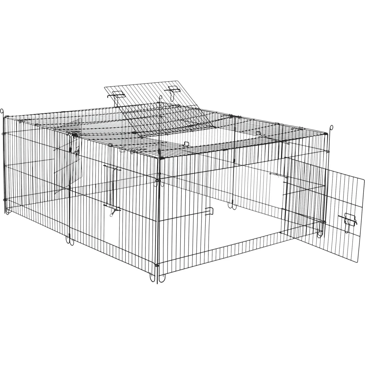 Frisco Portable Outdoor Small Pet Cage (with Cover) 3 Frisco Portable Outdoor Small Pet Cage (with Cover) - Image 3