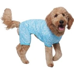 Frisco Blue Ocean Waves Dog & Cat Jersey PJs -Frisco Sales Store 556142 PT3. AC SS1800 V1674829131