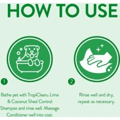 TropiClean Lime & Cocoa Butter Deshedding Dog Conditioner & Frisco Shedding Blade Dog Brush, One Size -Frisco Sales Store 575070 PT3. AC SS1800 V1657660393