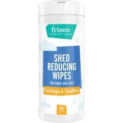 FURminator Long Hair Dog Deshedding Tool & Frisco Shed Reducing Waterless Grooming Wipes For Dogs & Cats, 50 Count -Frisco Sales Store 575134 PT5. AC SS1800 V1657660396