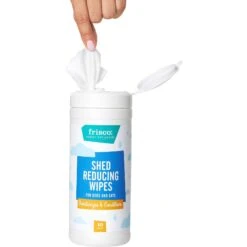 FURminator Long Hair Dog Deshedding Tool & Frisco Shed Reducing Waterless Grooming Wipes For Dogs & Cats, 50 Count -Frisco Sales Store 575134 PT8. AC SS1800 V1657660396