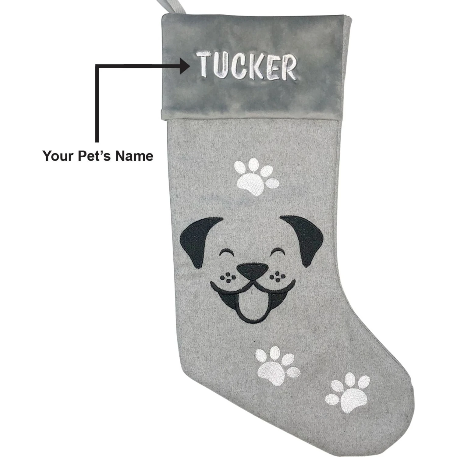 Frisco Personalized Happy Dog Holiday Dog Stocking 3 Frisco Personalized Happy Dog Holiday Dog Stocking - Image 3