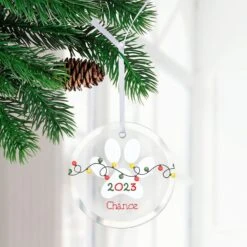 Frisco "Holiday Lights" Round Shaped Personalized Ornament -Frisco Sales Store 582638 PT2. AC SS1800 V1697131930