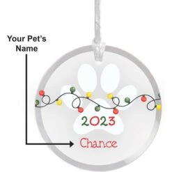 Frisco "Holiday Lights" Round Shaped Personalized Ornament -Frisco Sales Store 582638 PT4. AC SS1800 V1697131932