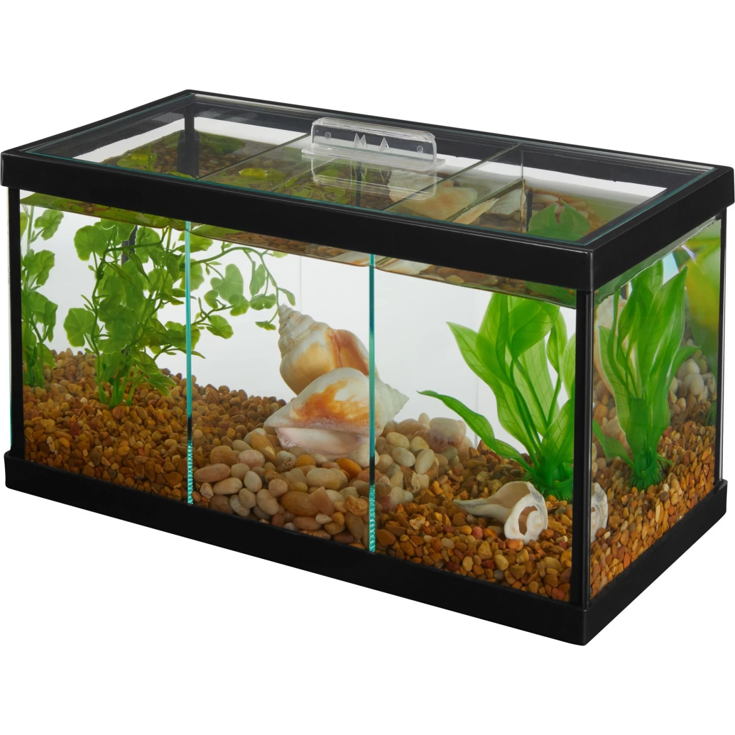Frisco 3 Betta Aquarium With Divider/Top + 4 Items 2 Frisco 3 Betta Aquarium With Divider/Top + 4 Items - Image 2