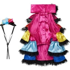 Frisco Ruffle Party Dog & Cat Dress + Headpiece 14 Frisco Ruffle Party Dog & Cat Dress + Headpiece -Frisco Sales Store 707350 PT5. AC SS1800 V1689355422