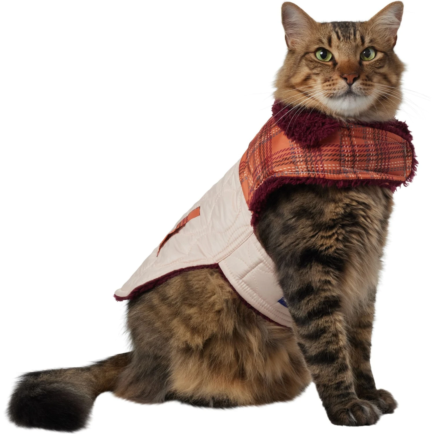 Frisco Medium Weight Fall Plaid Dog & Cat Coat 1 Frisco Medium Weight Fall Plaid Dog & Cat Coat