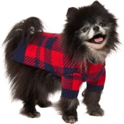 Frisco Fleece Lined Buffalo Plaid Mock Neck Dog & Cat Sweater -Frisco Sales Store 718470 PT2. AC SS1800 V1703184630