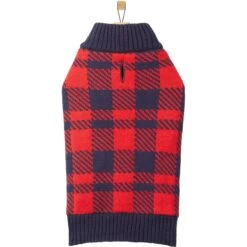 Frisco Fleece Lined Buffalo Plaid Mock Neck Dog & Cat Sweater -Frisco Sales Store 718470 PT3. AC SS1800 V1692978164