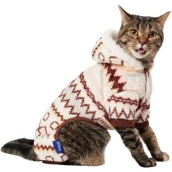 Frisco Fairisle Cozy Plush Fleece Dog & Cat PJs, Cream -Frisco Sales Store 719006 PT2. AC SS1800 V1692193106