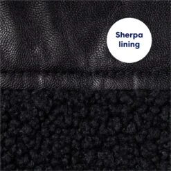 Frisco Medium Weight Faux Leather Dog & Cat Parka With Faux Fur Trimmed Hood, Black 13 Frisco Medium Weight Faux Leather Dog & Cat Parka With Faux Fur Trimmed Hood, Black -Frisco Sales Store 719798 PT5. AC SS1800 V1692213078