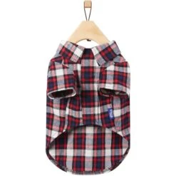 Frisco Red & Blue Plaid Dog & Cat Flannel Shirt -Frisco Sales Store 720838 PT4. AC SS1800 V1693401030