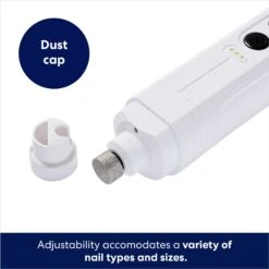 Rechargeable Cordless Cat & Dog 3-Speed Nail Grinder, White 9 Rechargeable Cordless Cat & Dog 3-Speed Nail Grinder, White -Frisco Sales Store 729774 PT2. AC SS1800 V1687894786