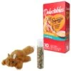 Hartz Delectables Squeeze Up Variety Pack Lickable Cat Treats & Frisco Squirrel Plush Cat Toy With Refillable Catnip