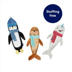 Frisco Holiday Arctic Friends Stuffing-Free Skinny Plush Squeaky Dog Toy 8 Frisco Holiday Arctic Friends Stuffing-Free Skinny Plush Squeaky Dog Toy -Frisco Sales Store 739878 PT2. AC SS1800 V1694813220