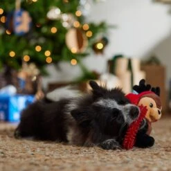 Frisco Holiday Reindeer Plush With TPR Ring Squeaky Puppy Toy -Frisco Sales Store 739958 PT3. AC SS1800 V1695046549