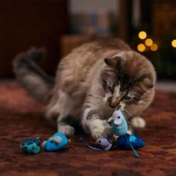 Frisco Holiday Festive Arctic Blues Mice Plush Cat Toy With Catnip 6 Frisco Holiday Festive Arctic Blues Mice Plush Cat Toy With Catnip -Frisco Sales Store 740070 PT3. AC SS1800 V1694813159