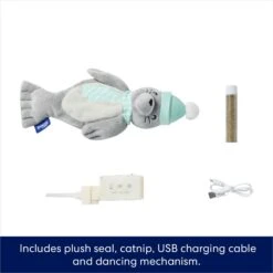 Frisco Holiday Interactive Flopping Seal Electronic Cat Toy With Catnip 8 Frisco Holiday Interactive Flopping Seal Electronic Cat Toy With Catnip -Frisco Sales Store 740102 PT2. AC SS1800 V1695046543