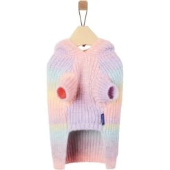 Frisco Soft Multi Stripe Ombre Dog & Cat Hooded Sweater -Frisco Sales Store 742838 PT4. AC SS1800 V1693233980