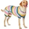 Frisco Cozy Waffle Knit Dog & Cat PJs, Stripe
