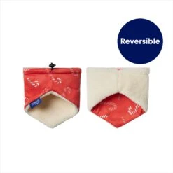 Frisco Reversible Candy Cane Cozy Knit Faux Fur Dog & Cat Pullover Bandana, 1 Count -Frisco Sales Store 745294 PT4. AC SS1800 V1695047183