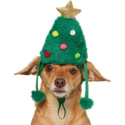 Frisco Christmas Tree Faux Fur Dog & Cat Hat 9 Frisco Christmas Tree Faux Fur Dog & Cat Hat -Frisco Sales Store 745582 PT2. AC SS1800 V1694801957